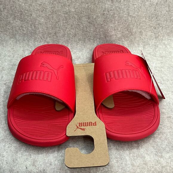 Puma Red Cool Cat 2.0 Men’s Slides Size 13 - Picture 3 of 8